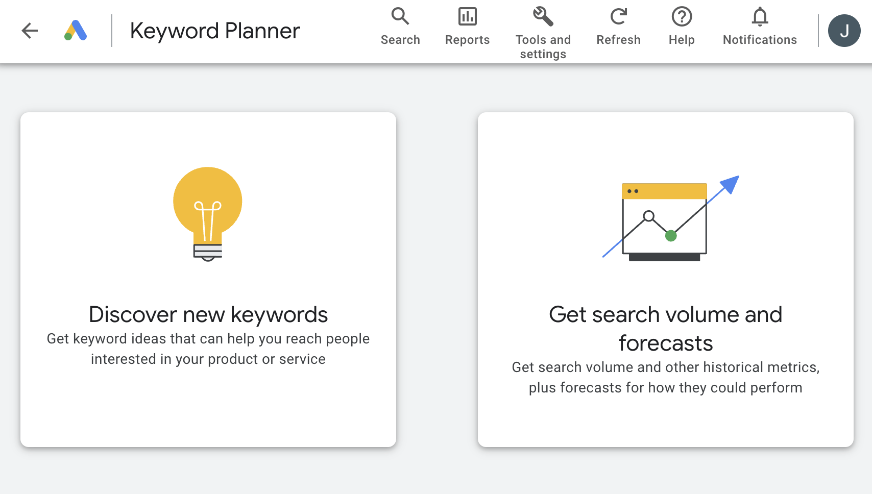 ابزار Google Keyword Planner